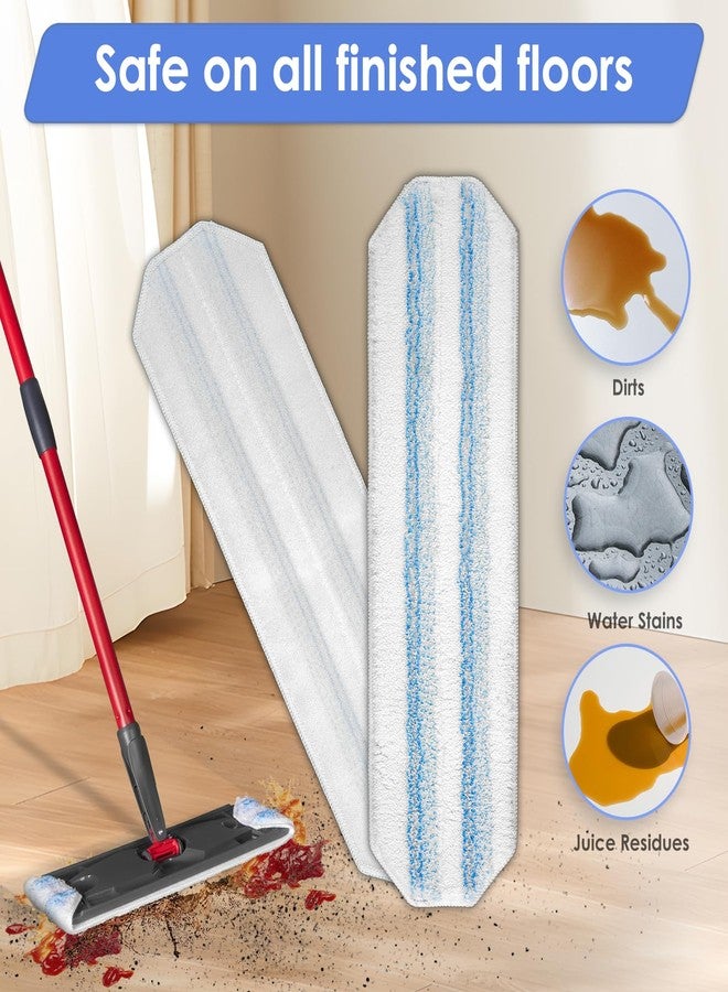 FILTERIST (4 Pack) H2prO Replacement Mop Pads Compatible with O-Cedar H2prO Mop, Washable Mop Cloths, Microfiber Mop Head, Mop Pad Refill Accessories, Mopping Pads - Image 3